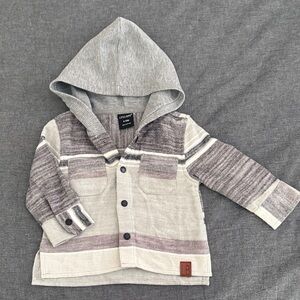 Little Bipsy Baja Hoodie Shacket - 6-12M